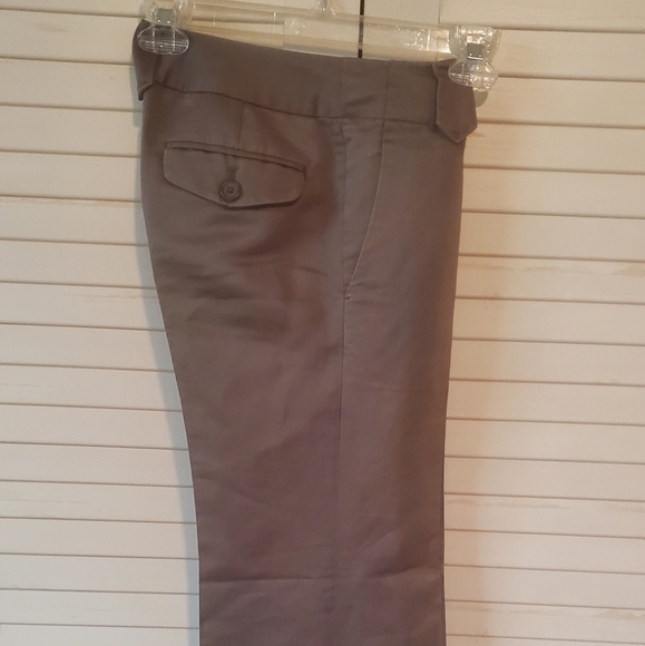 Banana Republic Martin Fit 00P Wide Leg Slacks mushroom color - Picture 6 of 12